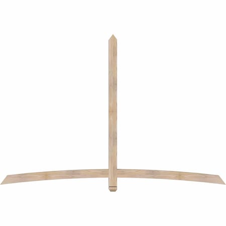 Ekena Millwork Bellingham Smooth Timber Gable Bracket, Douglas Fir, 96"W x 64"H x 3 1/2"D x 3 1/2"F, 16/12 Pitch GBW096X64X0404BEL00SDF